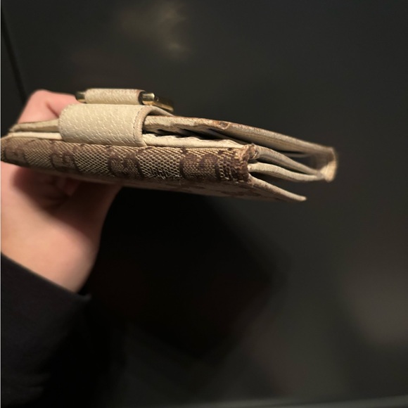 Vintage Gucci Beige D-Ring Canvas Wallet - Picture 10 of 10